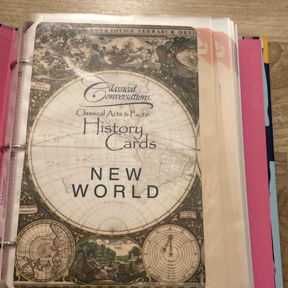 classical conversations timeline cards the new world